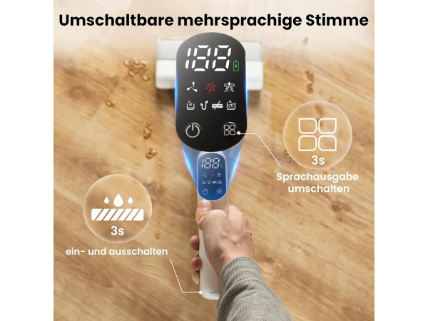 Proscenic F10 Pro nat-droog stofzuiger - 3-in-1 - dweil – foto 5 – kavel bij XL Auctions