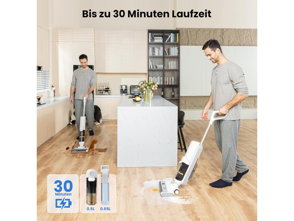 Proscenic F10 Pro nat-droog stofzuiger - 3-in-1 - dweil – foto 6 – kavel bij XL Auctions
