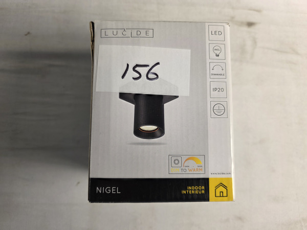 Lucide NIGEL - Plafondspot (Plafondlamp) - Zwart – foto 2 – kavel bij XL Auctions