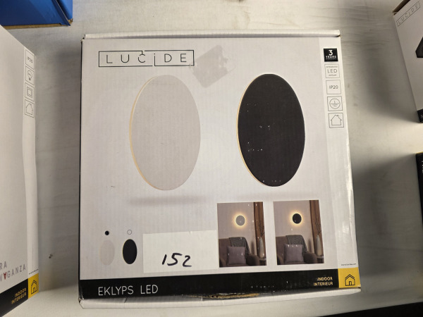 Lucide EKLYPS LED - Wandlamp - Ø25 cm - LED - Wit – foto 2 – kavel bij XL Auctions