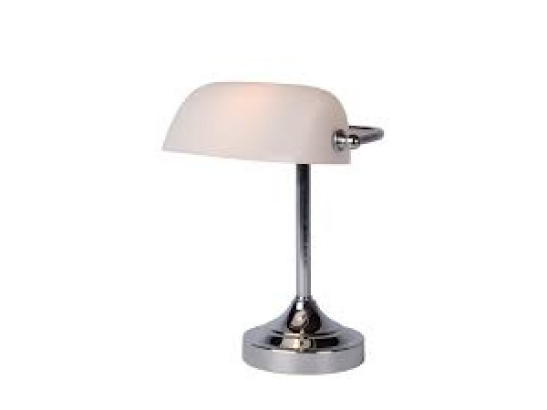 Lucide BANKER - Bureaulamp - 1xE14 - Chroom – kavel bij XL Auctions