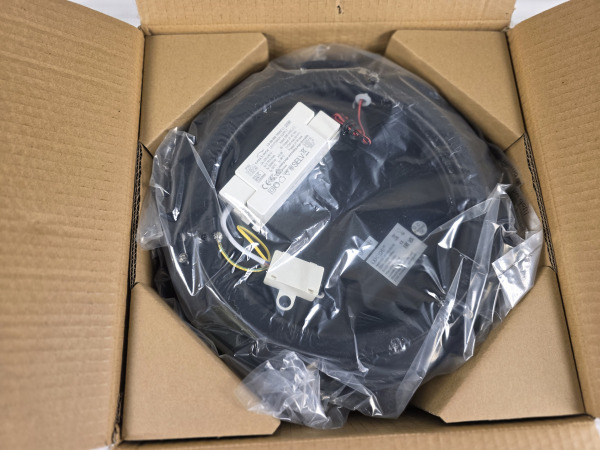 Lucide Talowe led Plafondlamp | 30W 1800Lm | Zwart | Ø30cm – foto 5 – kavel bij XL Auctions