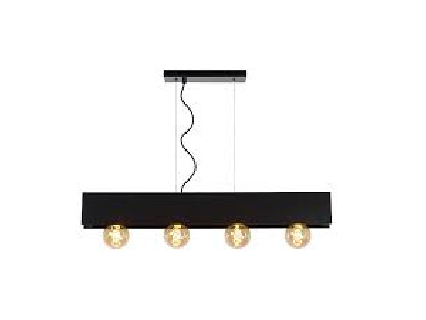 Lucide Design hanglamp Surtus 4-lichts zwart – kavel bij XL Auctions