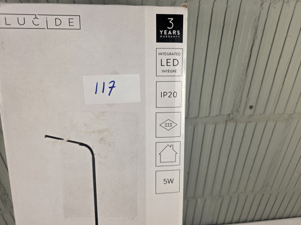 Lucide GILLY floor reading lamp LED 6 W 2700 K black – foto 4 – kavel bij XL Auctions