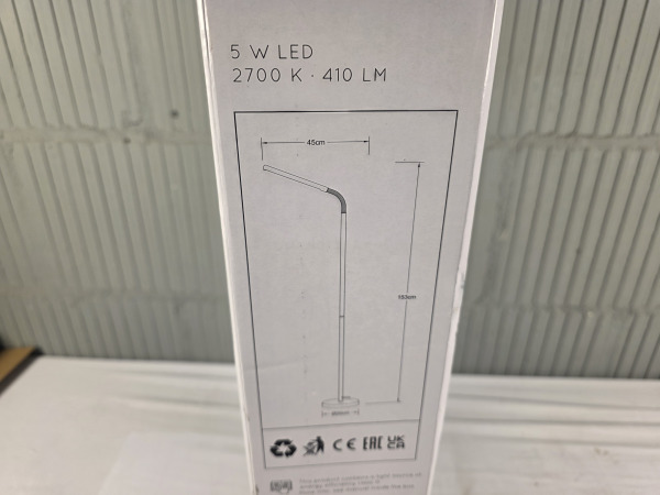 Lucide GILLY floor reading lamp LED 6 W 2700 K black – foto 6 – kavel bij XL Auctions