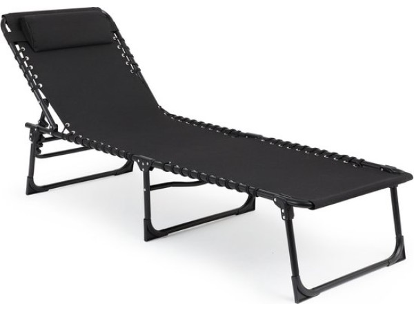 OUTDOOR Opvouwbare Ligstoel met kussen 189x59x30 cm