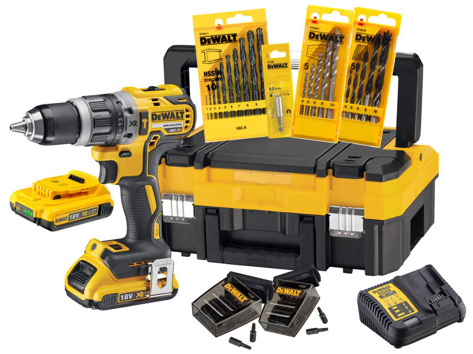 dewalt-accu-schroef-klopboormachineset-18v