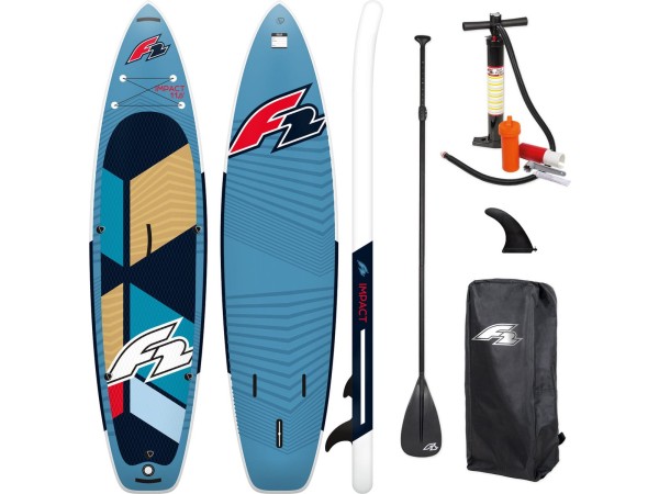 F2 Stereo Impact 10'8" Turquoise opblaasbaar SUP board