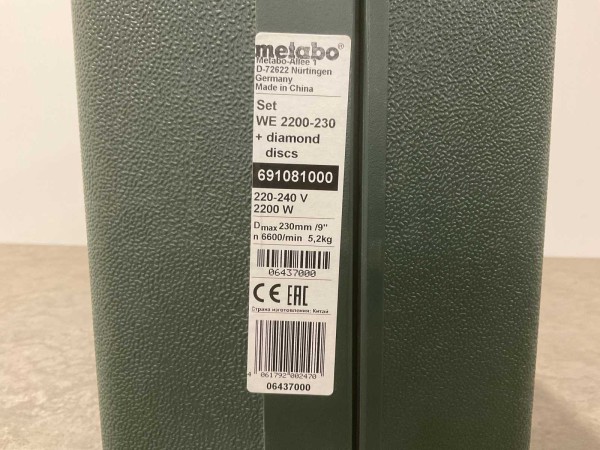 metabo-haakse-slijper-we-2200-230-set