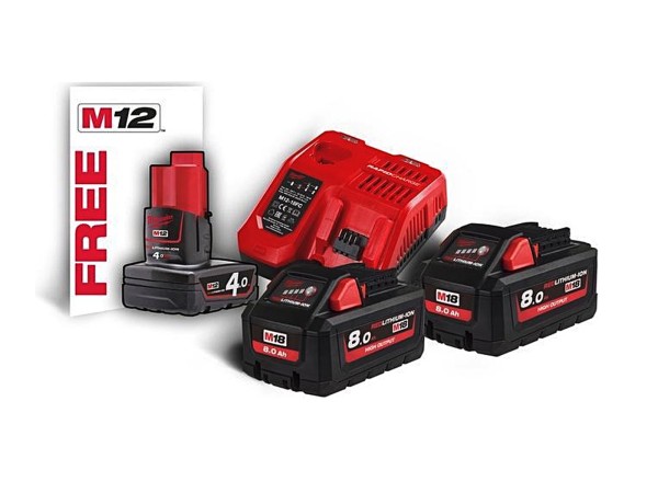 Milwaukee M18 HNRG - 802 accu-laadset