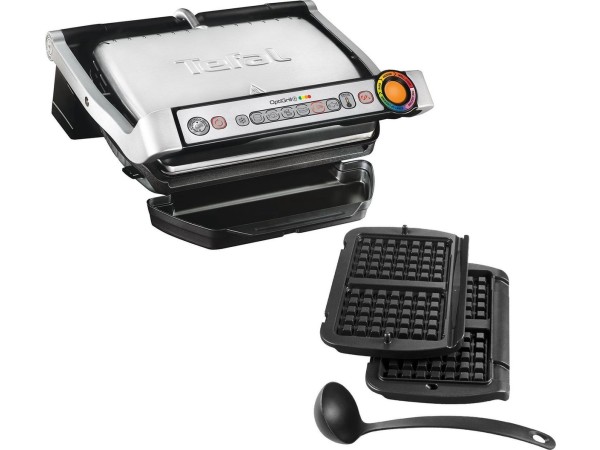 Tefal OptiGrill GC716D12 - Contactgrill - Incl. wafelplaten