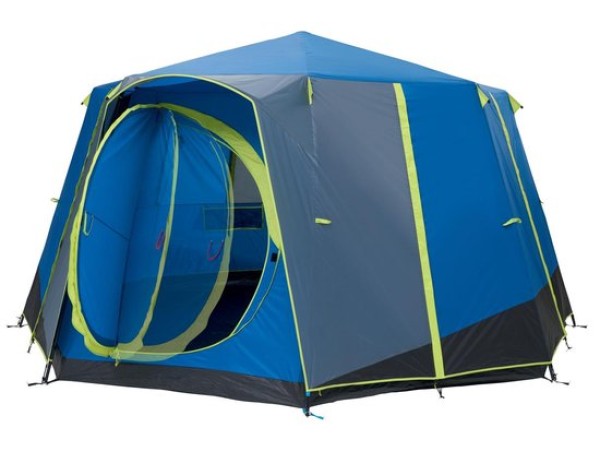 Coleman Octagon 8 Familietent 8 Persoons Blauw/Lime