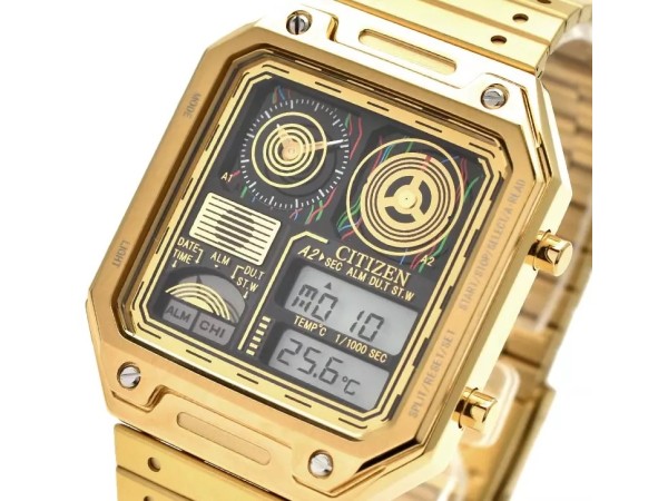 Citizen C-3PO Star Wars JG2123-59E Analog Gold Tone