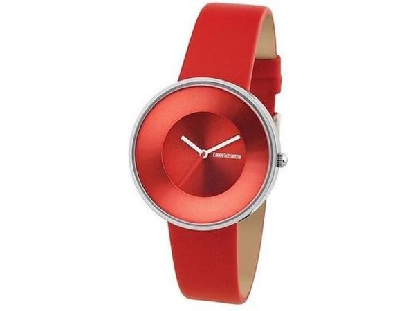 Lambretta Cielo rood horloge - 37mm leer rood