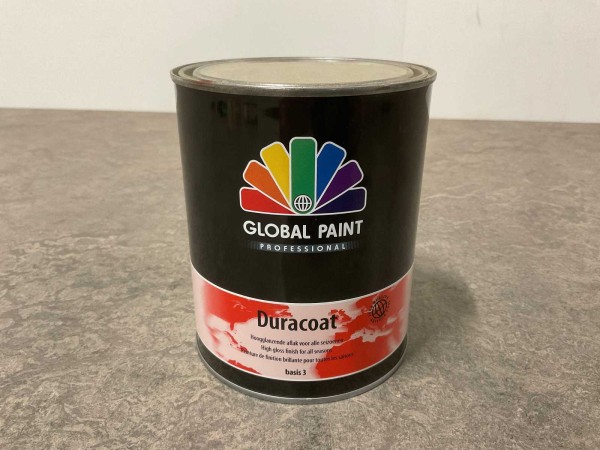 Global Paint hoogglans aflak buiten 1l basis 3 Duracoat