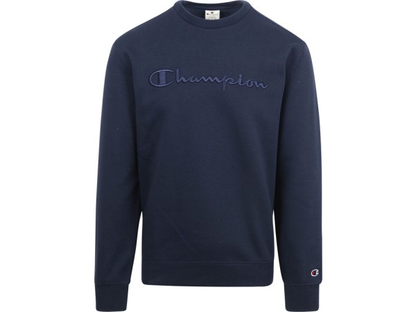 Champion Sweater Logo Navy Heren Maat XL Comfort-fit