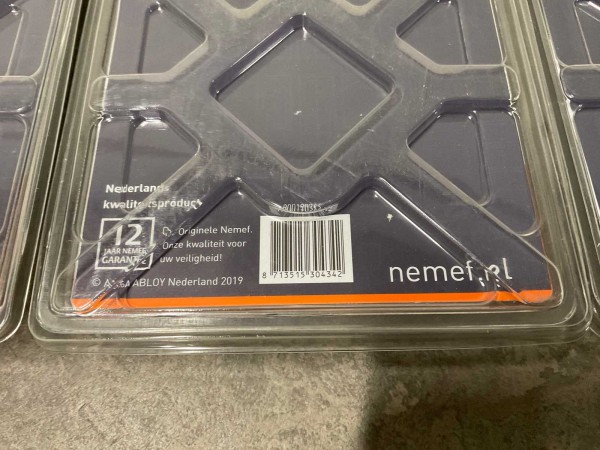 nemef-set-deurschild-met-greep-6-delig