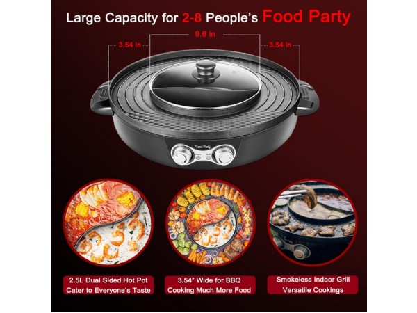 Food Party Hotpot Pan Koreaanse BBQ-grill1