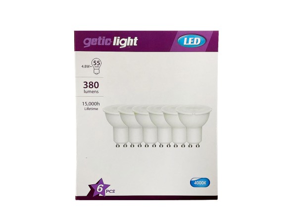 10x-energetic-led-spot-gu10-48w-4000k-6-pack