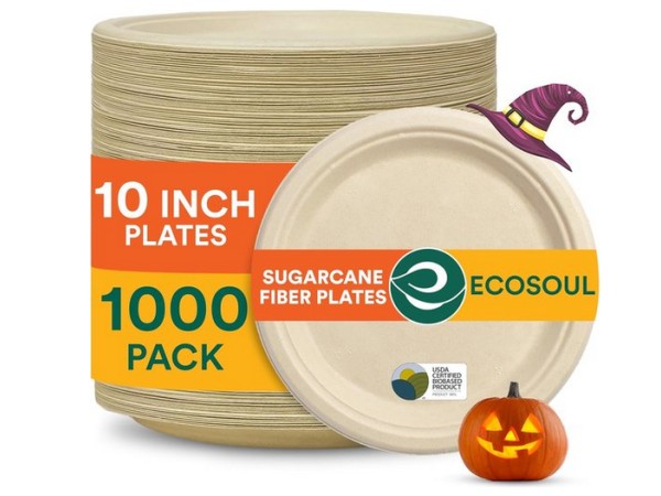 ECO SOUL - Paper Plates - 100% Compostable