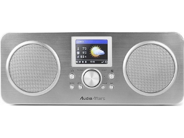 AudioAffairs Internet Radio DAB+ Geborsteld Staal IR 010