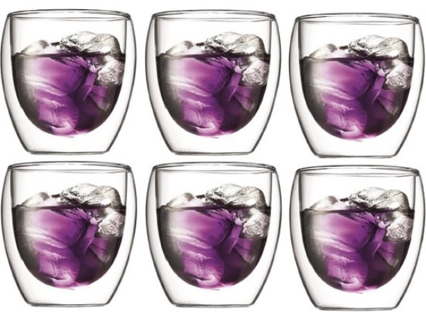 6 x Bodum Pavina Koffieglas 0.25L