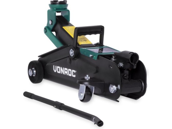 VONROC Autokrik – Garagekrik – 2 ton – Max. 33 cm.