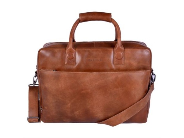 DSTRCT Fletcher Street Business Laptoptas 17'' Cognac