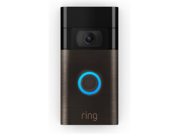 Ring Video Deurbel (2de generatie) op Batterij (Brons)