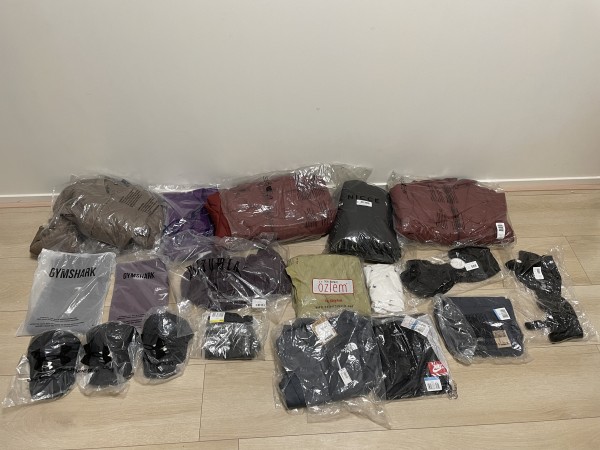 18x Kleding Under armour, Gymshark, The Northface