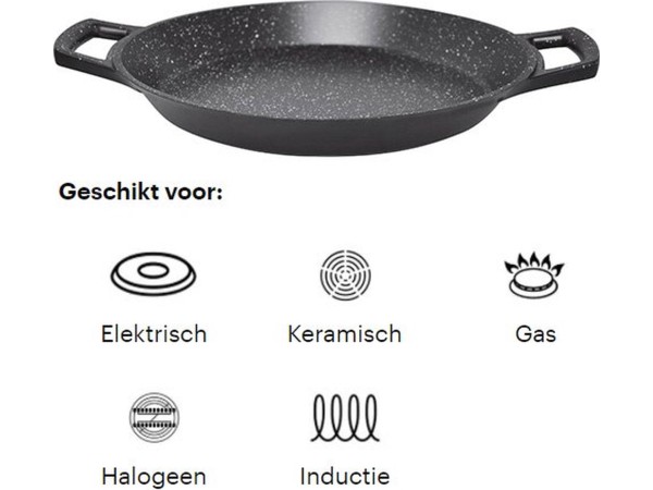 Cheffinger Paella Pan 36cm Zwart 1.jpg