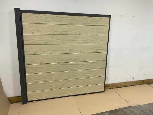 Aluminium schuttingdeel - Houtlook eiken - 189x181 cm