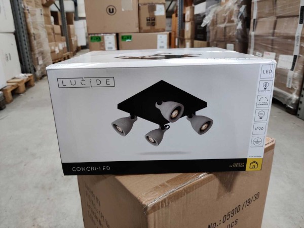 lucide-concriled-dimbare-plafondspot-4x5w-zwart