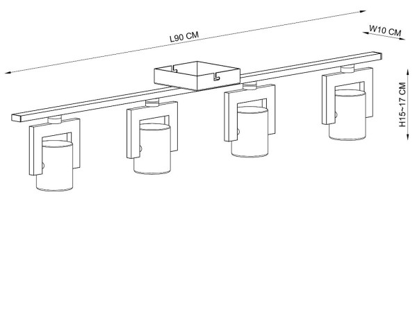 lucide-conni-led-dimbare-plafondspot-4x5w-grijs