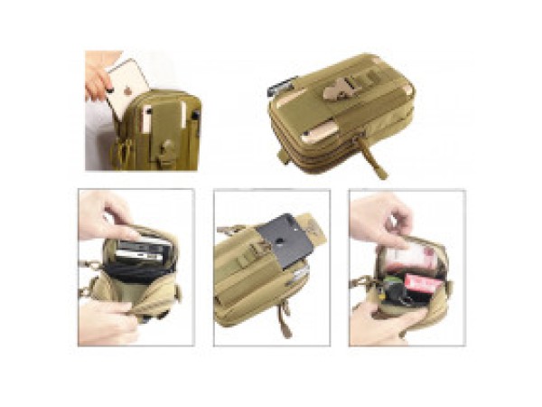 Militaire tactische heuptas voor aan de riem Groen 1.jpg
