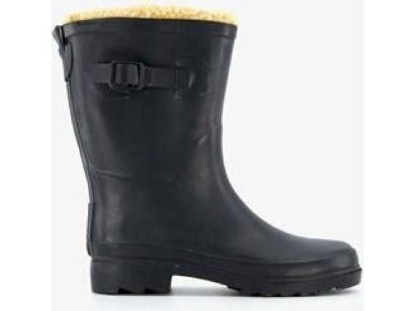 Scapino Gevoerde dames regenlaarzen zwart maat 37