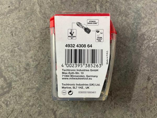 milwaukee-schroefbits-pz2-25mm-25-pack-shockwave-gen-ii