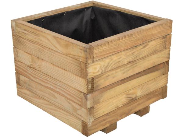 2x grenen plantenbak 50x50x40 cm