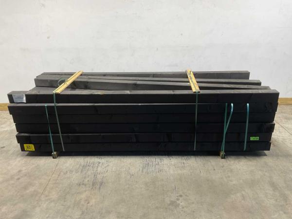 10x-vuren-paal-geschaafd-zwart-gempregneerd-300x12x12cm