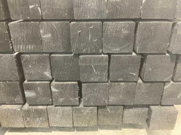 15x-vuren-paal-geschaafd-zwart-gempregneerd-250x12x12cm