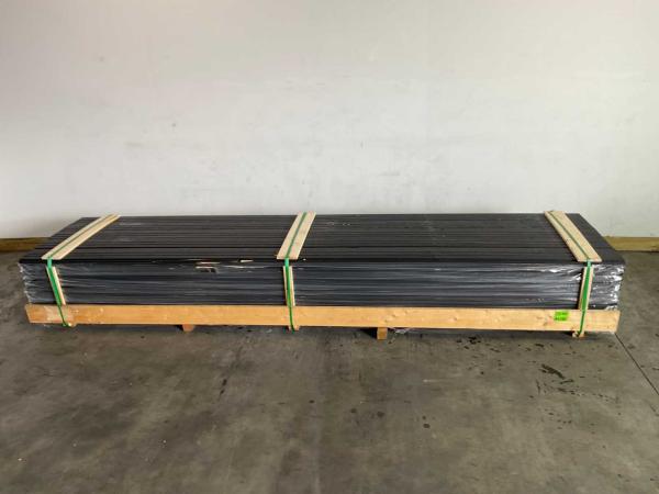 140x Zweeds rabat zwart 420x20x1/2 cm