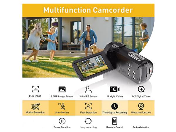 Video Camera Camcorder FHD 1080P 36MP1