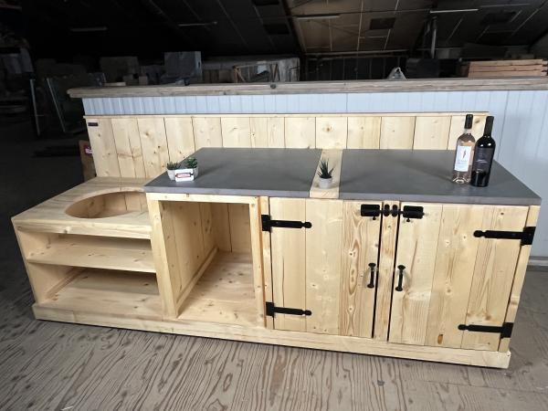 Houten Buitenkeuken, vol opties