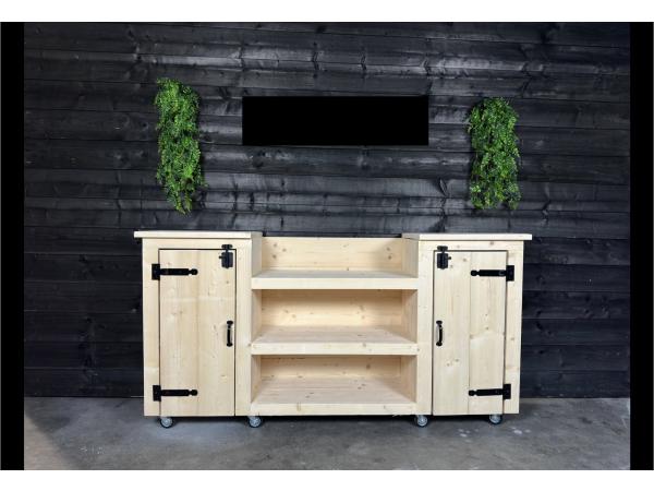 Houten buitenkeuken Model X