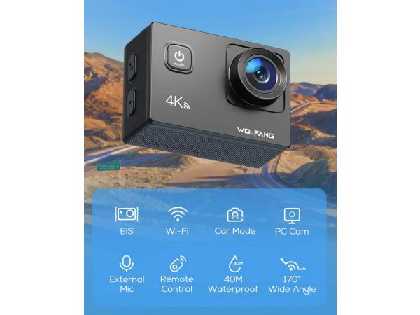 WOLFANG GA100  Action Cam 4K 30FPS1