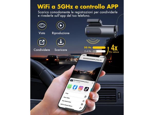GKU Dash Cam Auto 4K 2.5K dubbele wifi-camera1