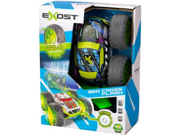 Exost RC 360 Cross Flash Stuntauto groen 1:18