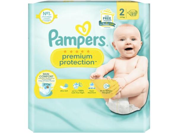 Pampers Premium Protection Luiers (Maat 2) 23 stuks (2x)
