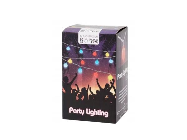 Lichtslinger lamp bolletjes 80 LED voor in de tuin of terras