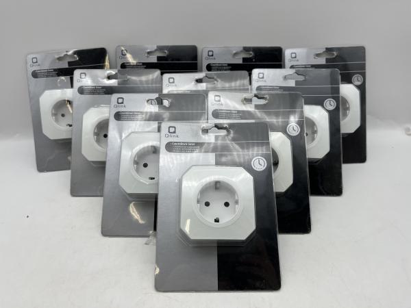10x Q-link stopcontact met schakelklok en terugloopfunctie 